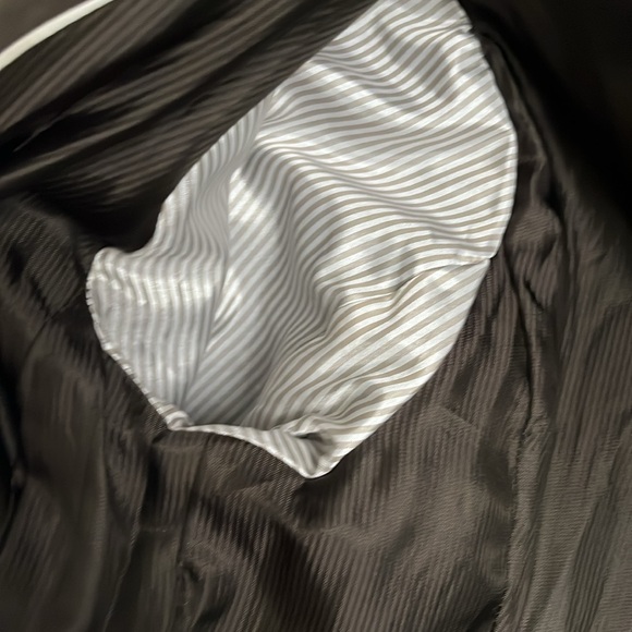 Banana Republic olive drab ruffle trench coat - Picture 11 of 12